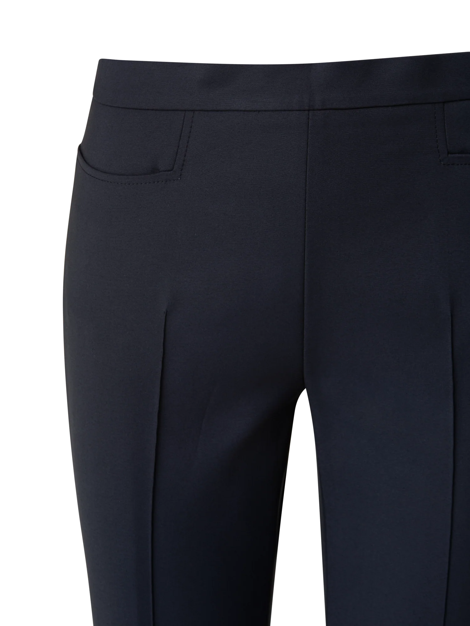 Slim Ankle-Length Cotton Techno Stretch Pants - Image 4