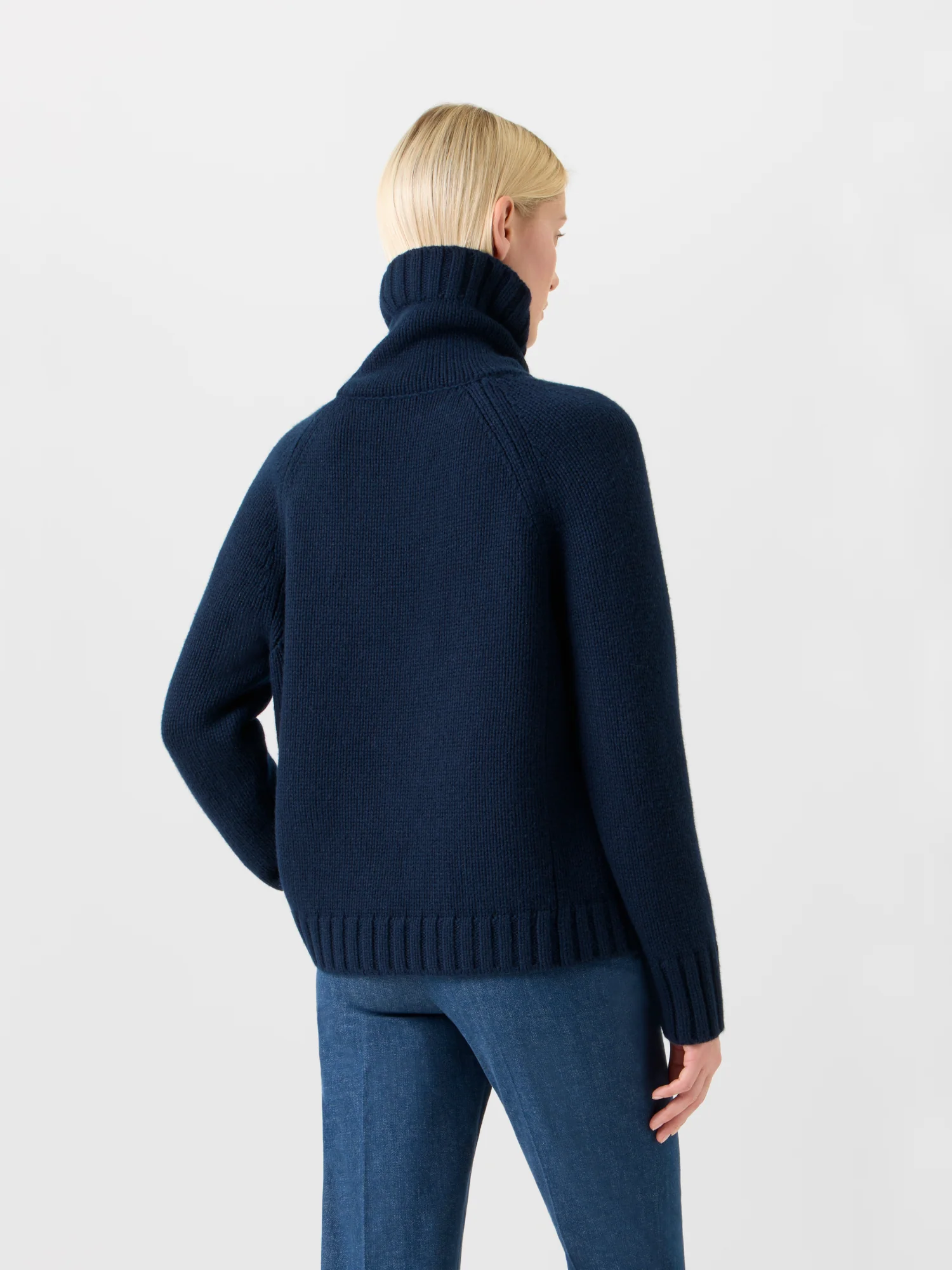 Boxy Cashmere Turtle Neck Sweater - Image 5