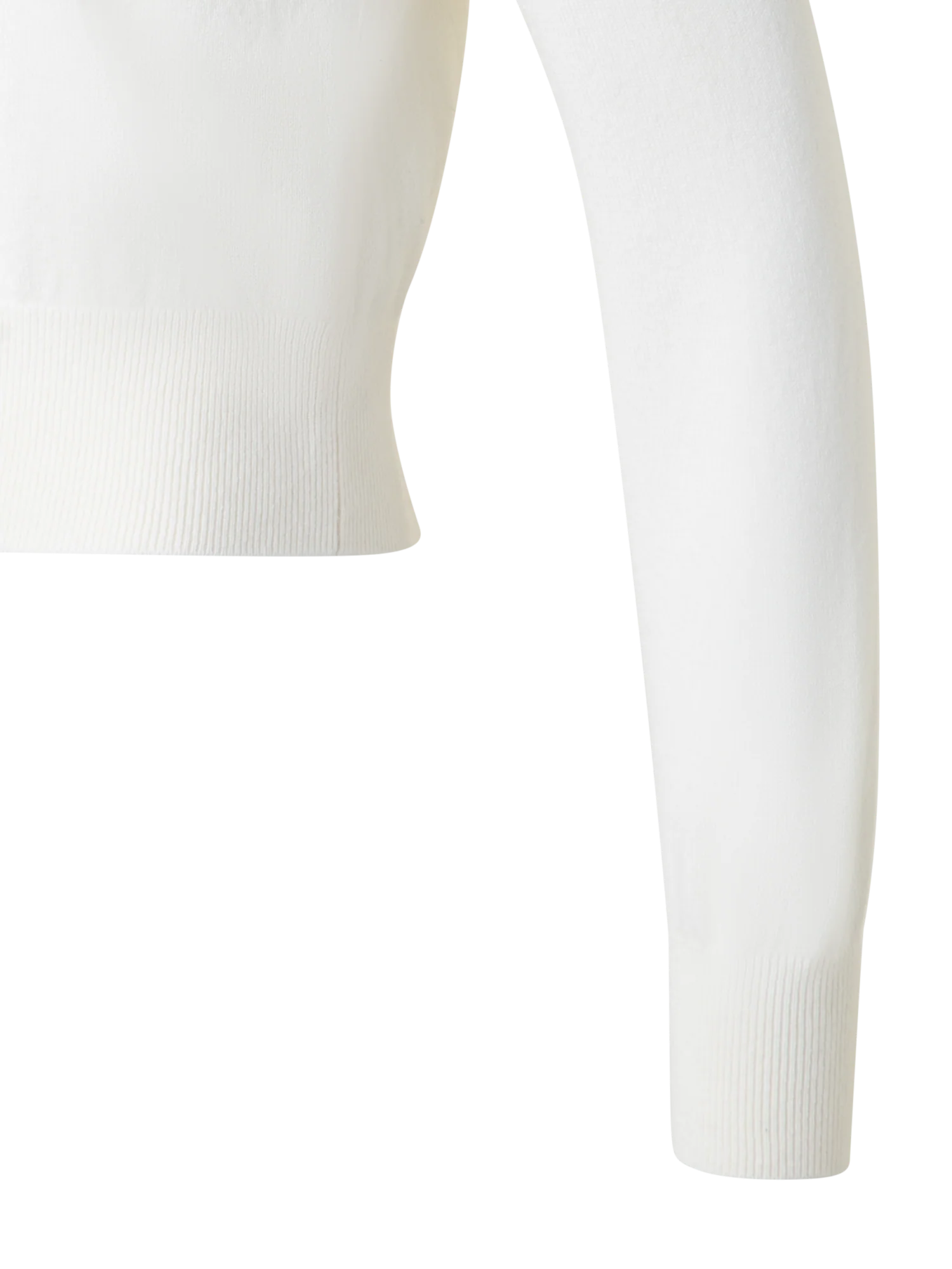 Cashmere Sweater with Fine Sheer Stripe - Image 3
