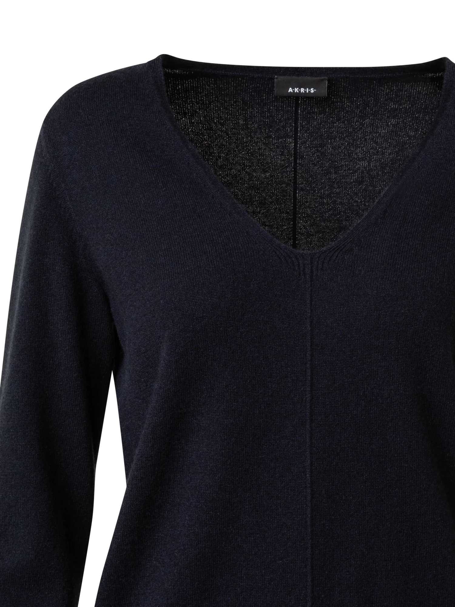 Cashmere V-Neck Knit Pullover - Image 4