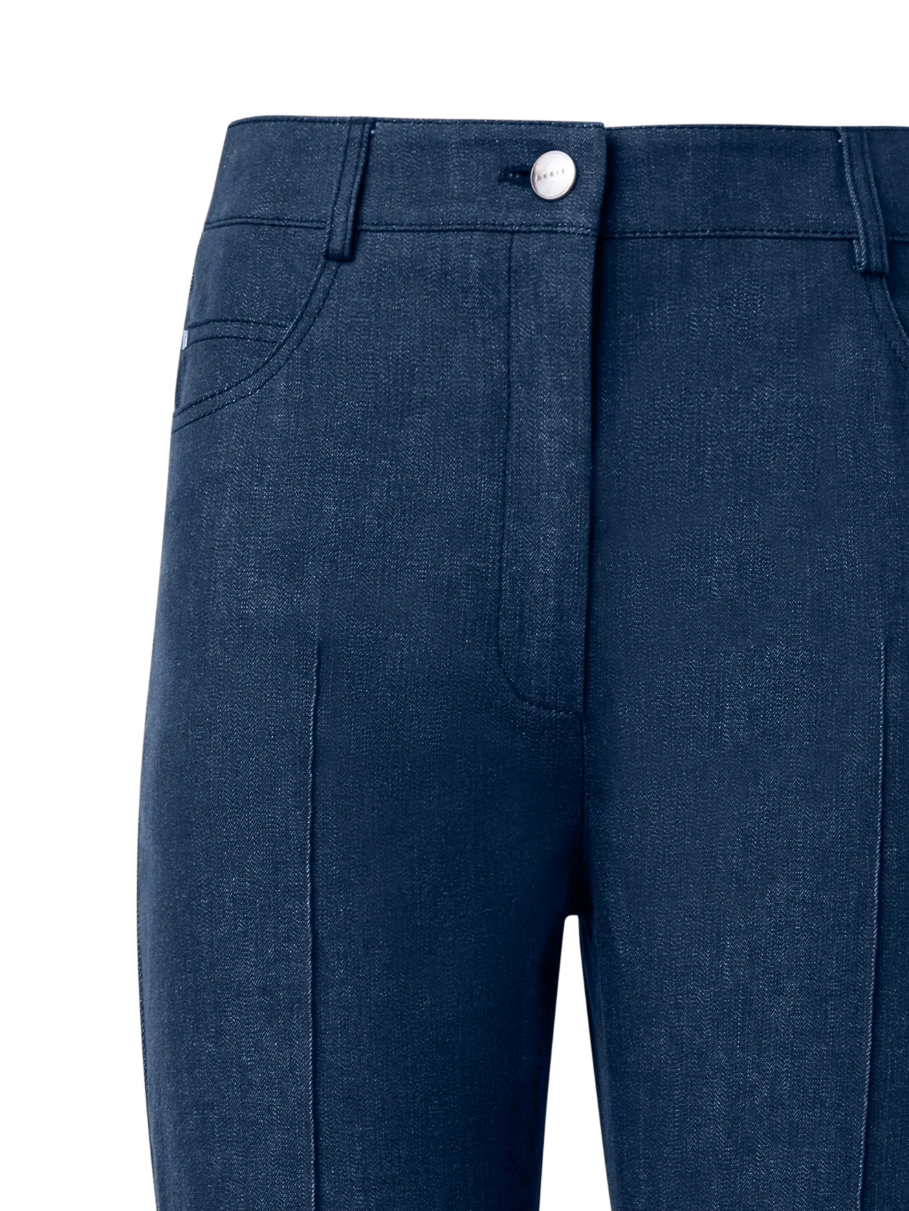 Bootcut Cotton Denim Stretch Pants - Image 3