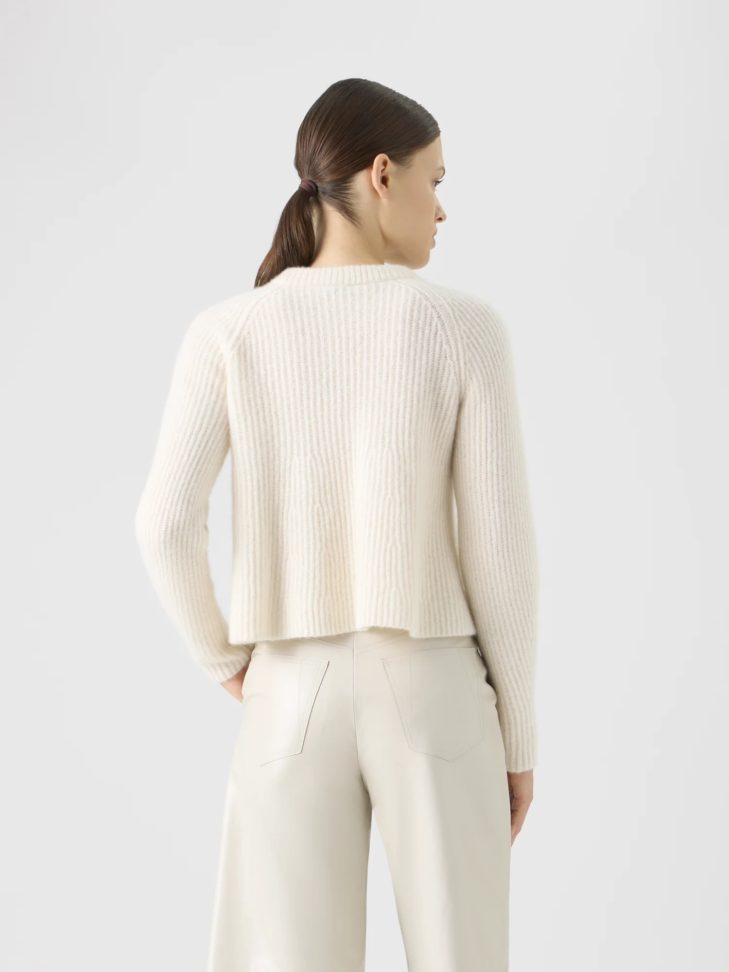 Cashmere-Silk Ribbed Sweater - Image 5