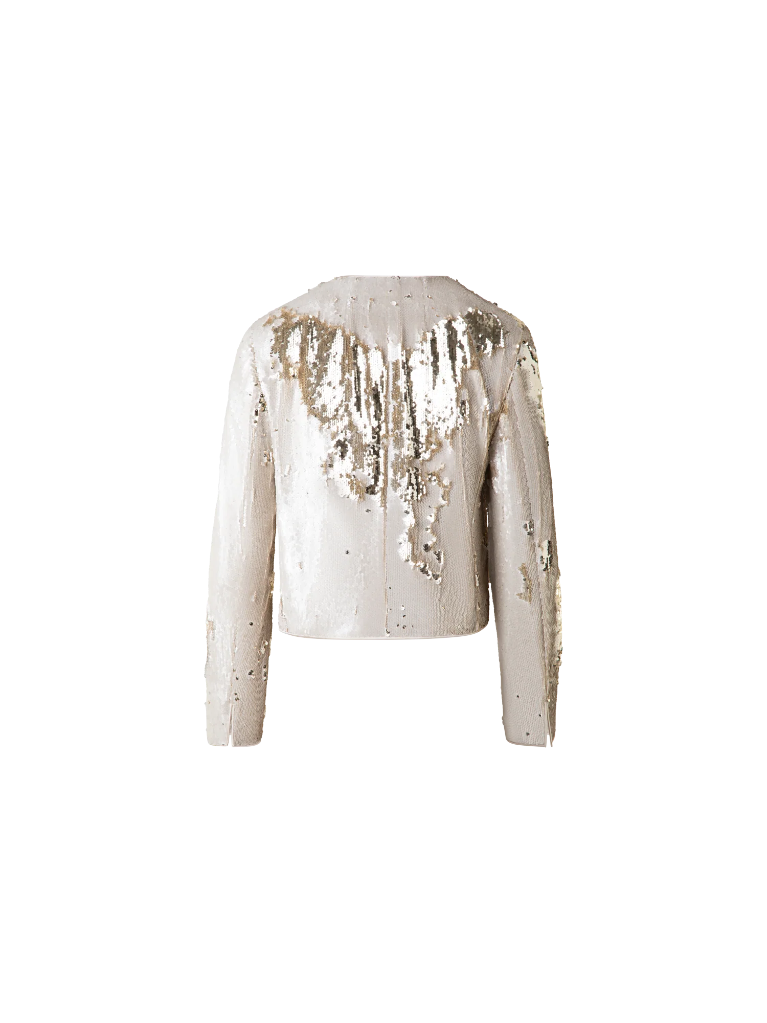 Cropped Jacket with Dual Sequins - Image 4