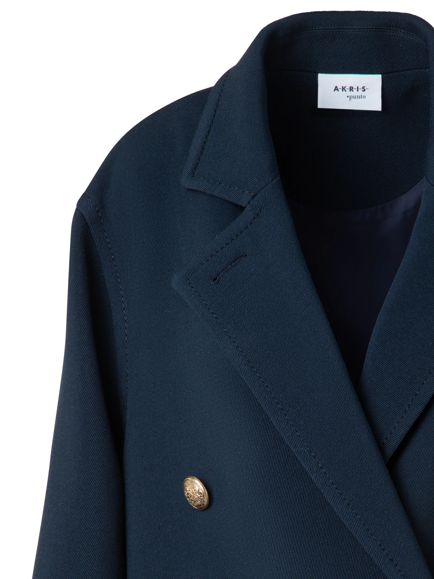 Double-Breasted Wool Pea Coat - Image 4