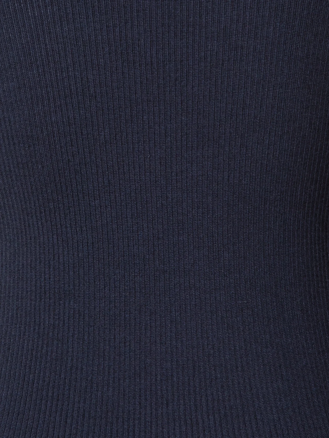 Fine Rib Cashmere Silk Mock Neck Pullover - Image 6
