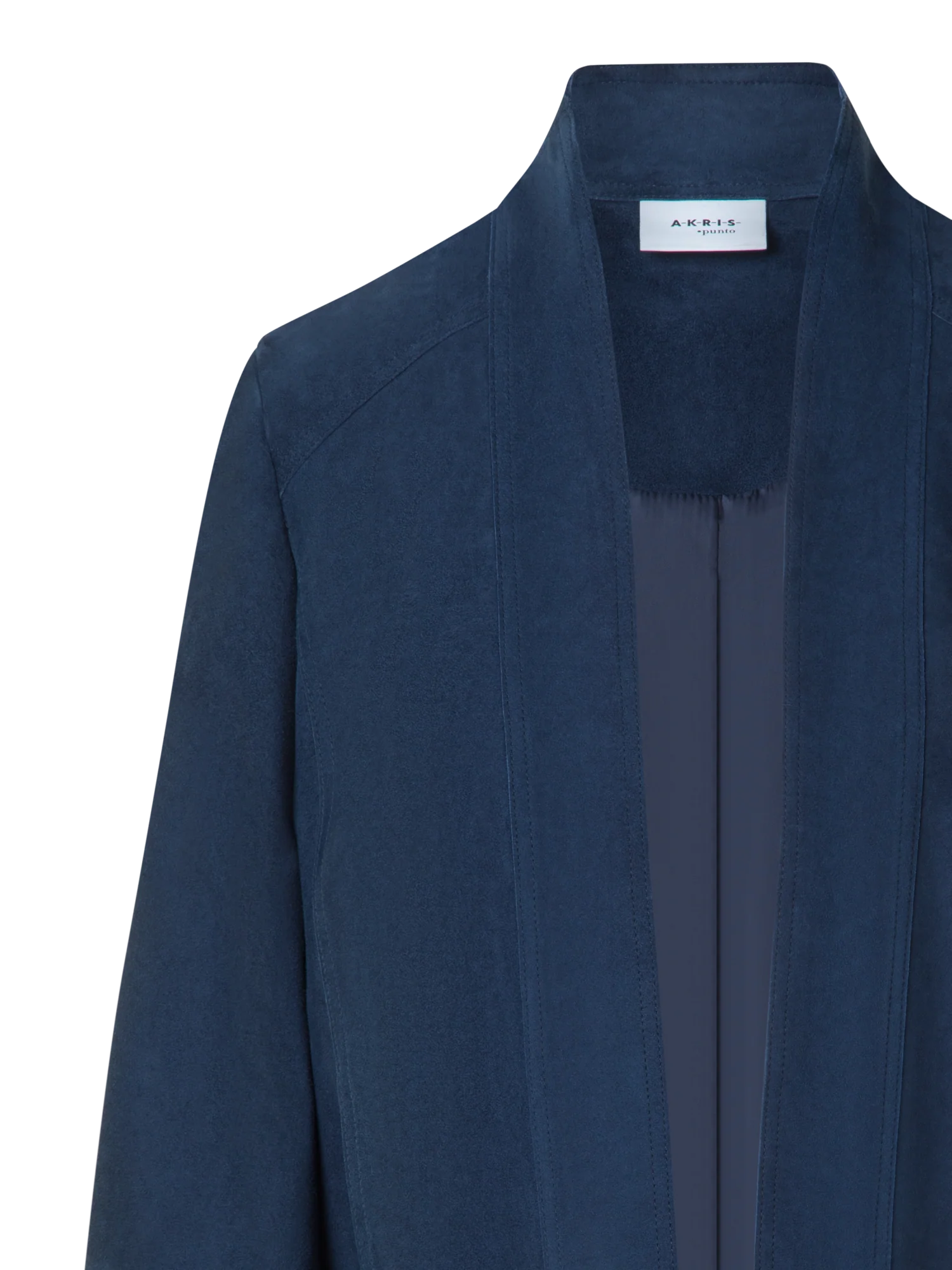 Goat Suede V-Neck Short Jacket - Image 6