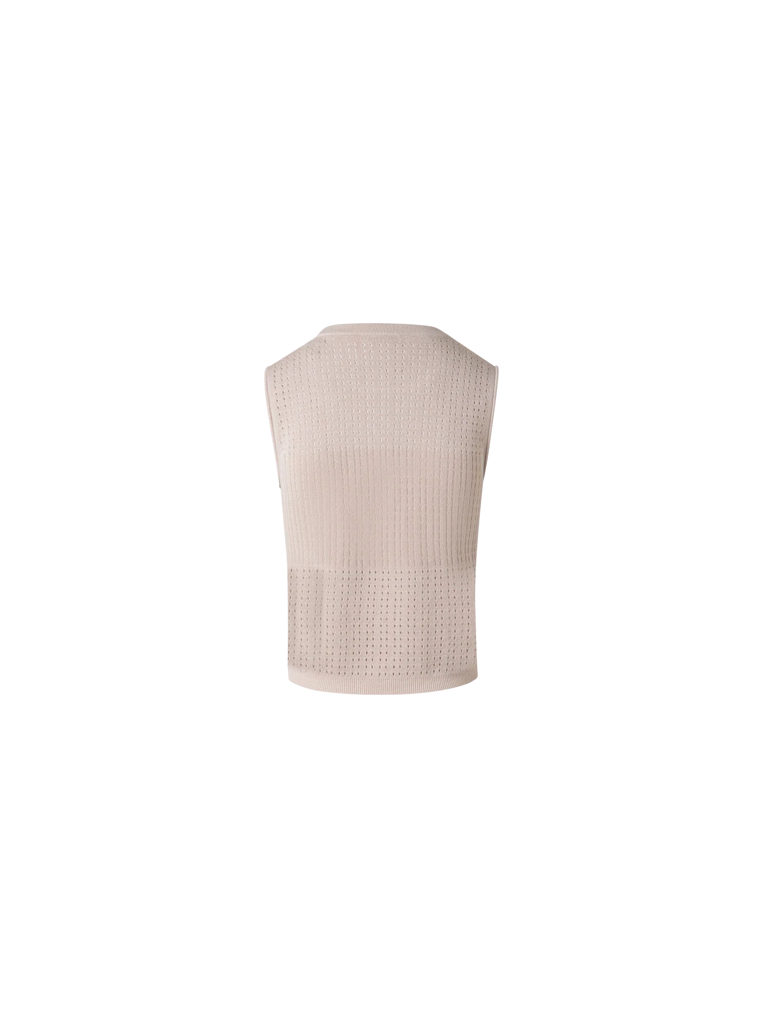 Knit Top in Silk Cotton Ajouré - Image 3