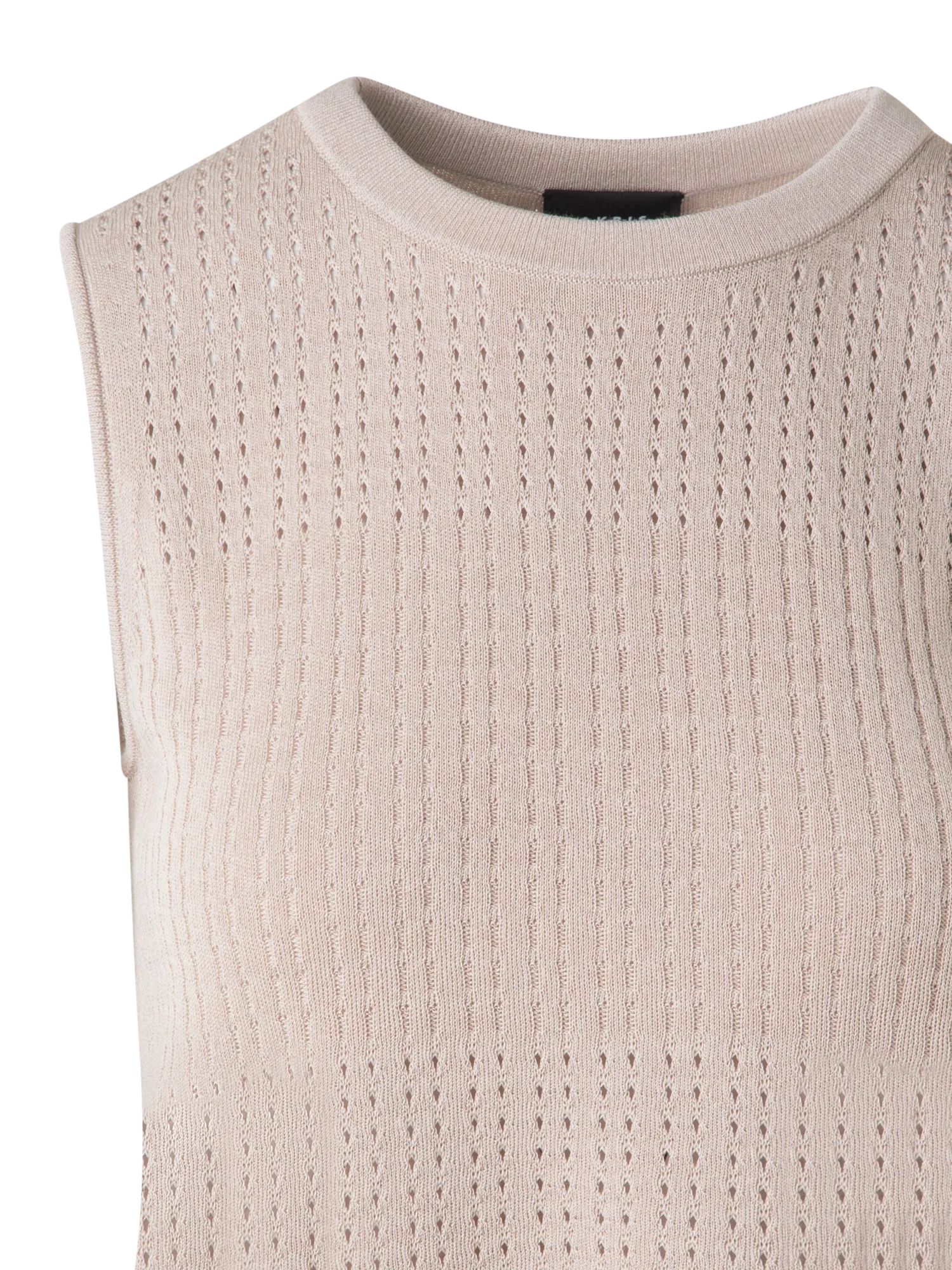 Knit Top in Silk Cotton Ajouré - Image 4
