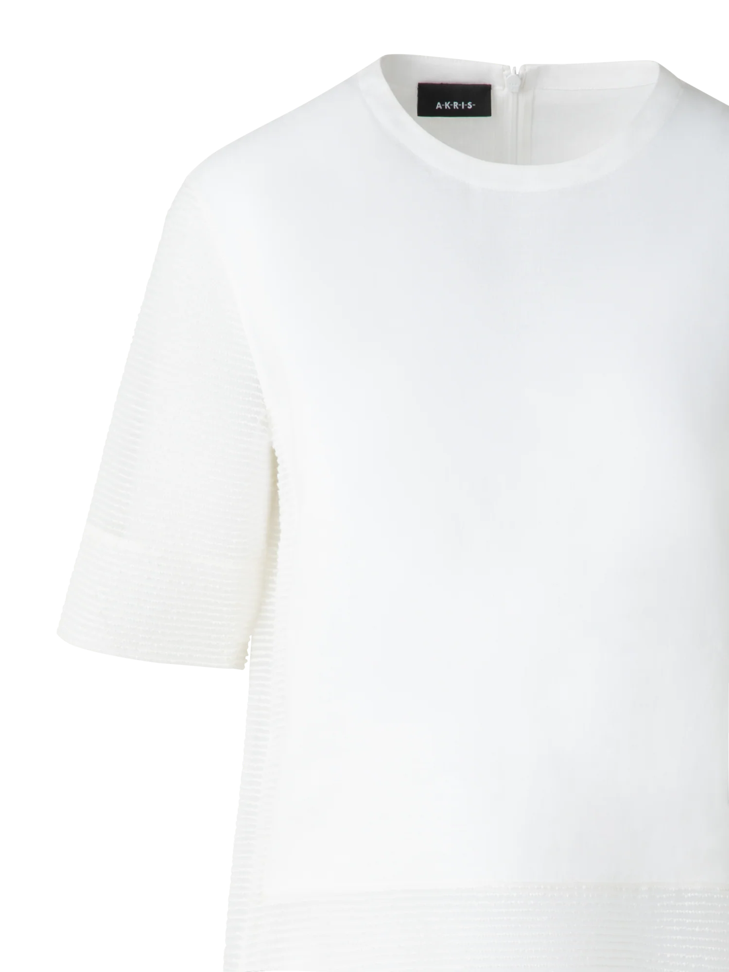 Linen Tunic Blouse with Sheer Sleeves and Side - Image 5