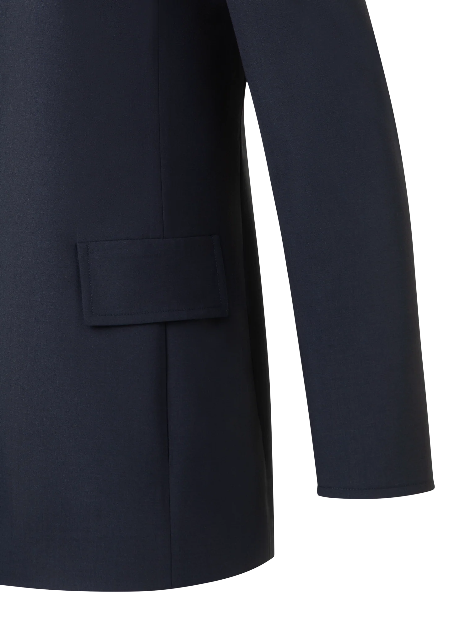 Long Boyfriend Jacket in Cool Wool - Image 3