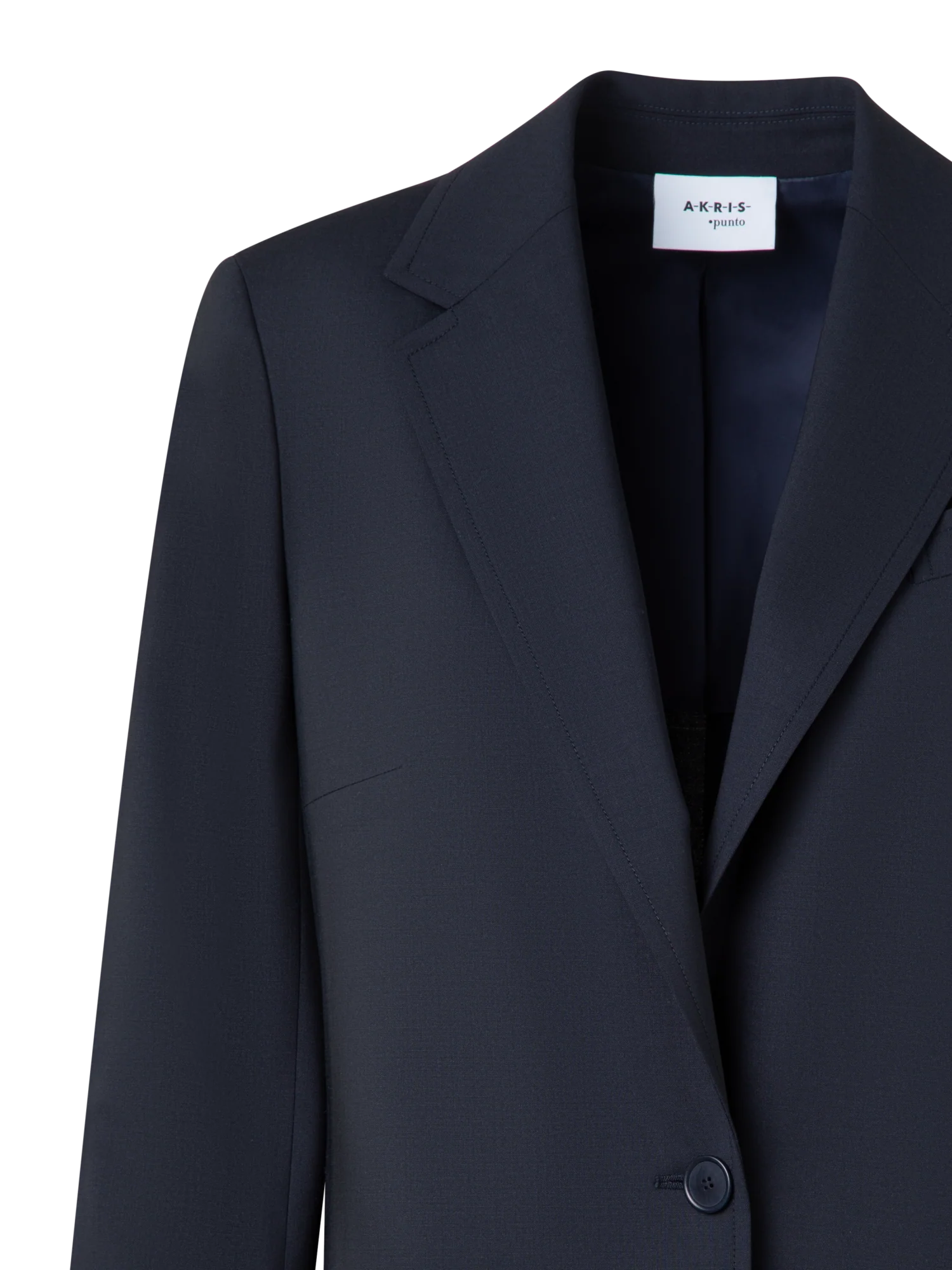 Long Boyfriend Jacket in Cool Wool - Image 6