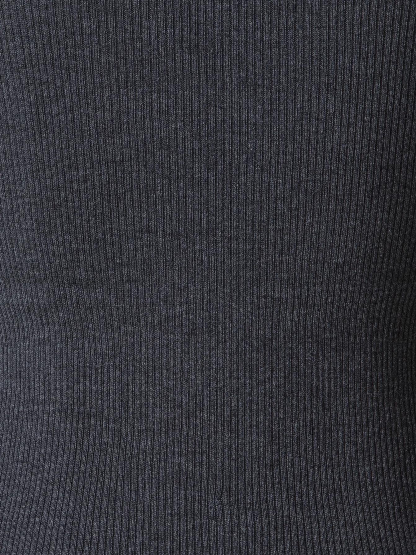 Seamless Rib Silk Cotton Knit Crew Neck Sweater - Image 5