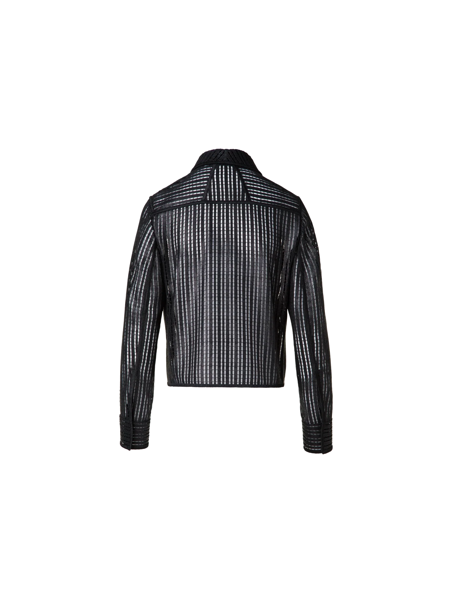 Shirt Jacket with Stripes Embroidery - Image 4