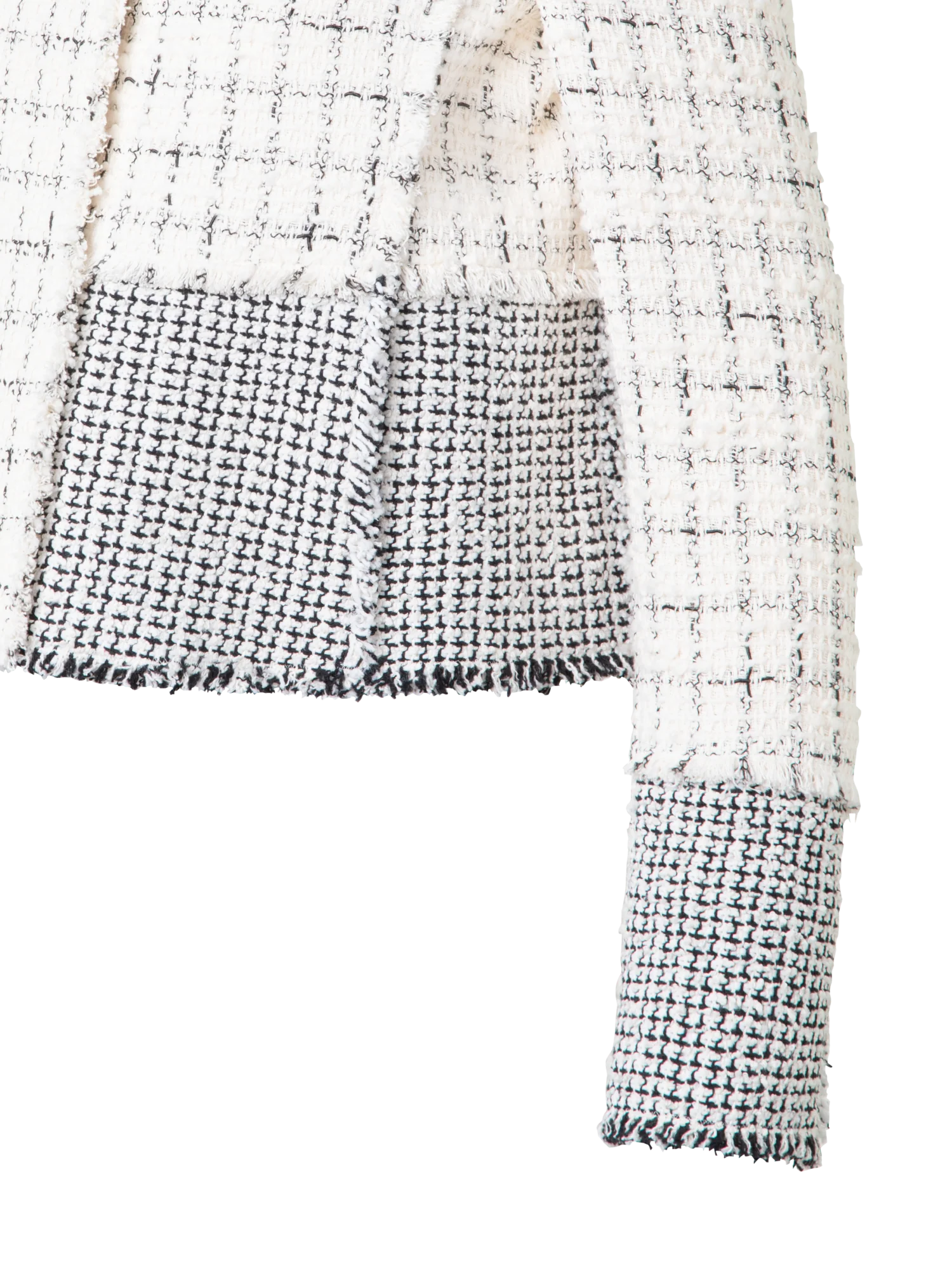 Short Jacket in Patchwork Tweed - Image 3