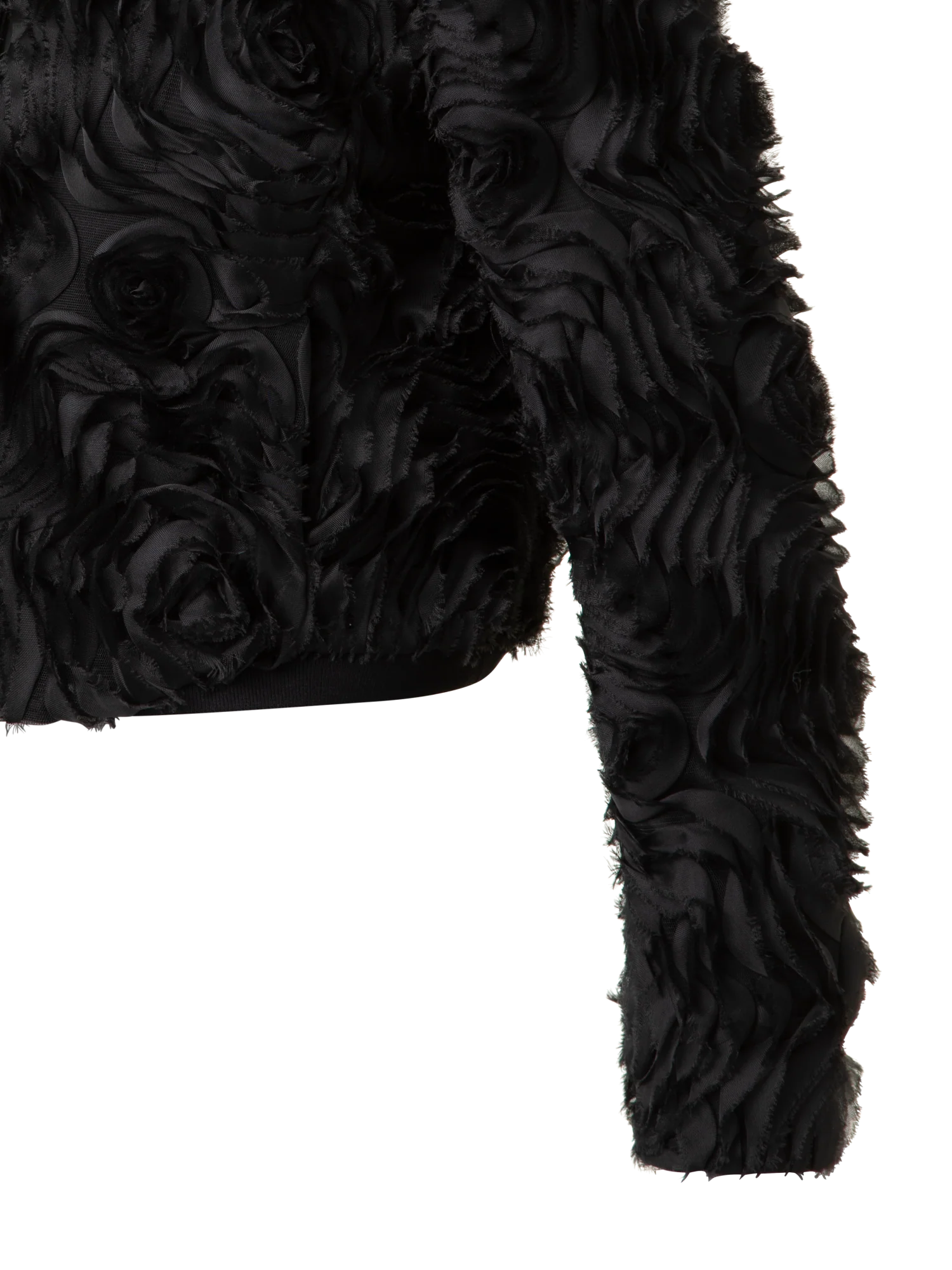 Short Jacket with 3D Carnation Embroidery - Image 3