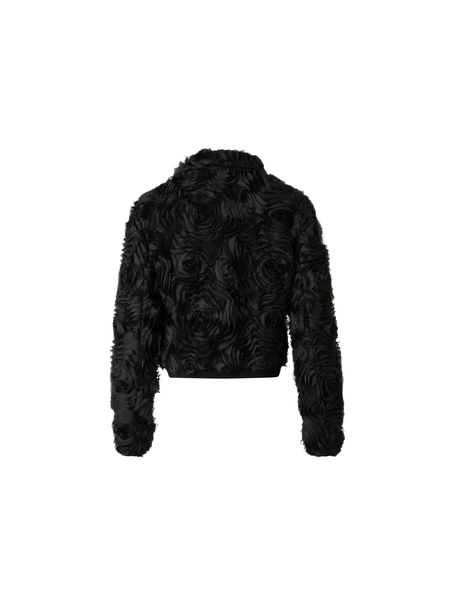Short Jacket with 3D Carnation Embroidery - Image 4