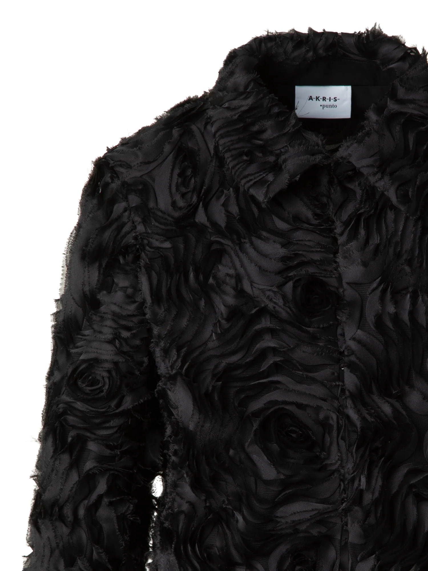Short Jacket with 3D Carnation Embroidery - Image 5