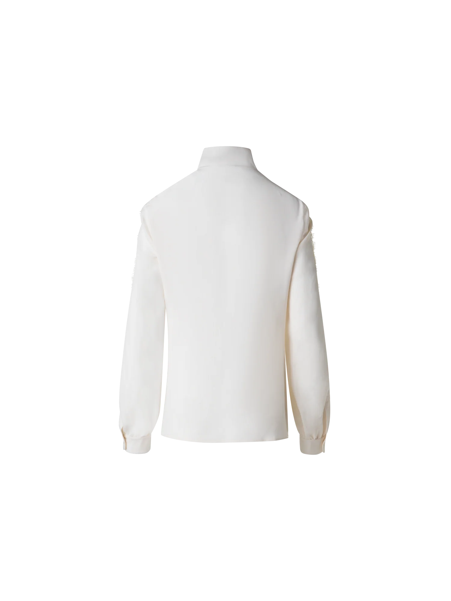 Silk Blouse with Wave Lace - Image 3