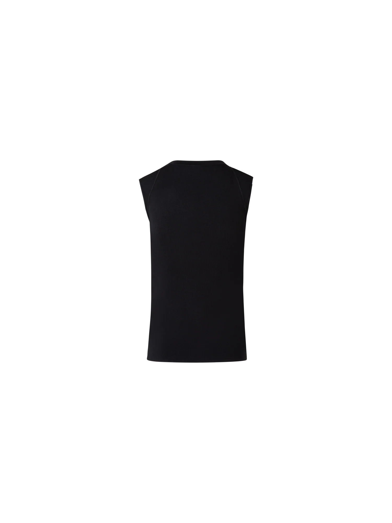 Sleeveless Knit Top in Silk Stretch - Image 3
