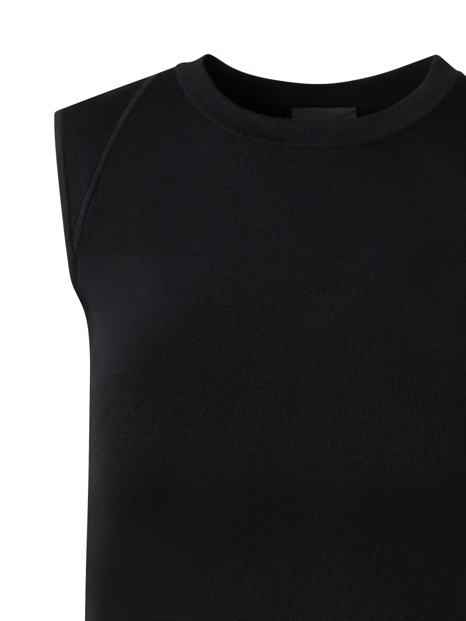 Sleeveless Knit Top in Silk Stretch - Image 5