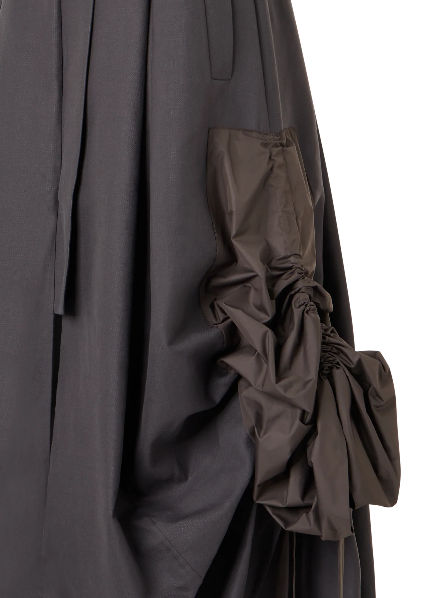 Cotton Midi Dress With Drawstrings - Image 3
