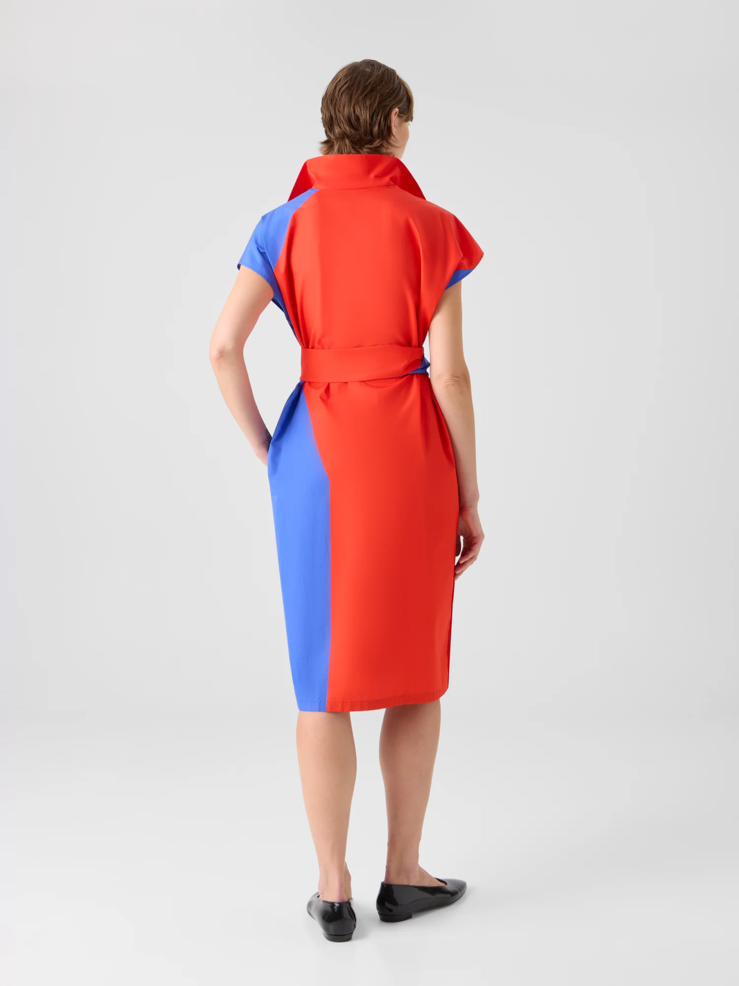 Cotton Shirt Dress with High Plains Print - Image 6