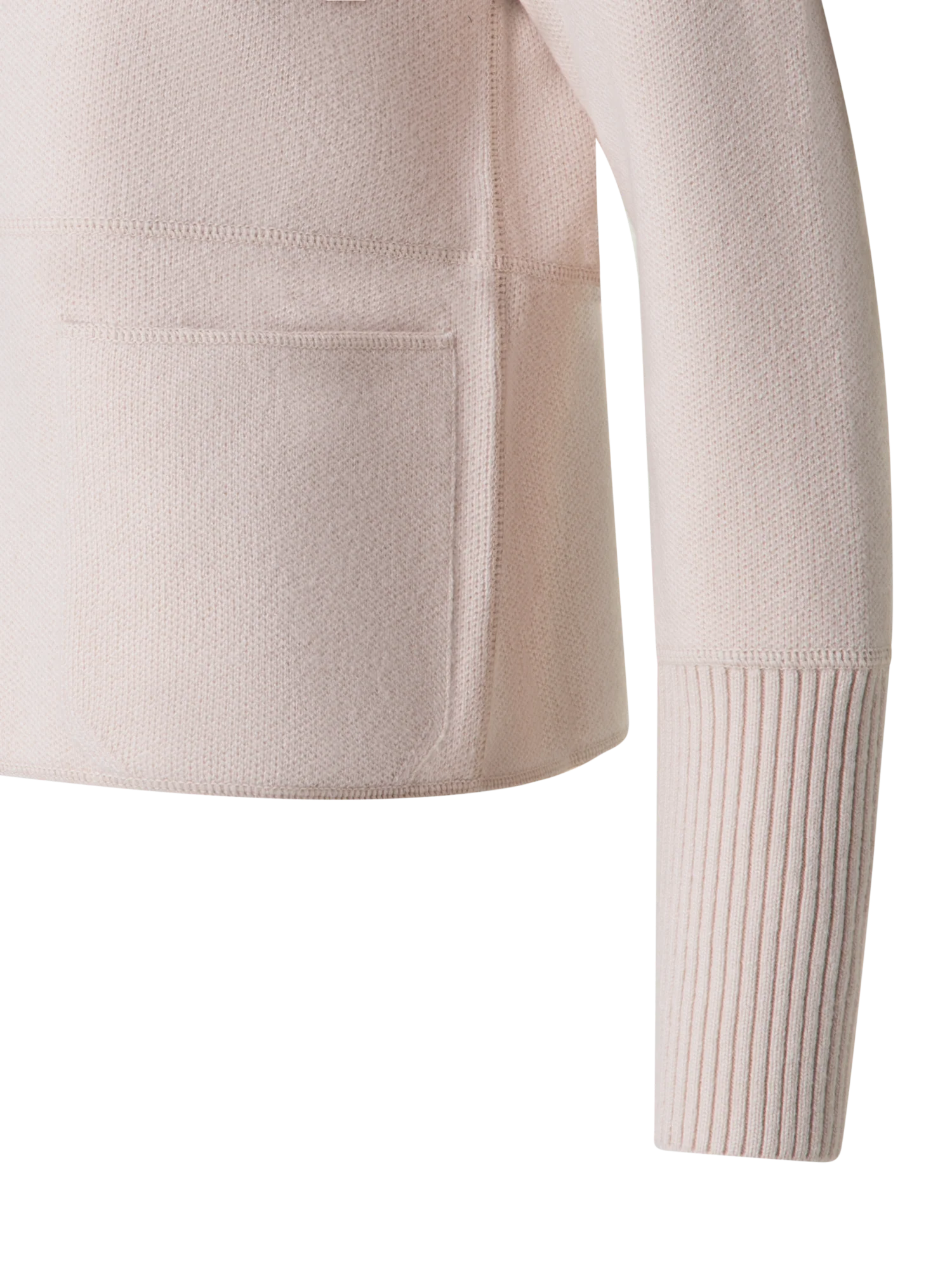 Stand Up Collar Cardigan in Cashmere - Image 3