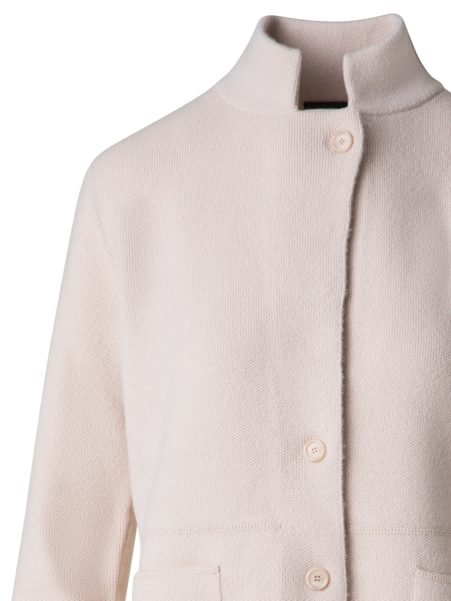 Stand Up Collar Cardigan in Cashmere - Image 5